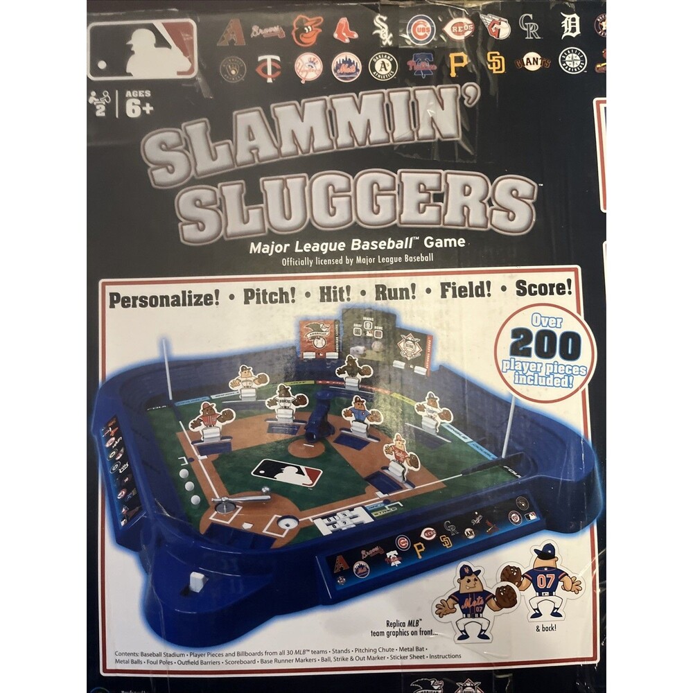 NIB MLB Slammin' Sluggers Baseball Game. - Picture 2 of 2